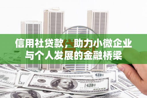 乐都信用社贷款，助力小微企业与个人发展的金融桥梁
