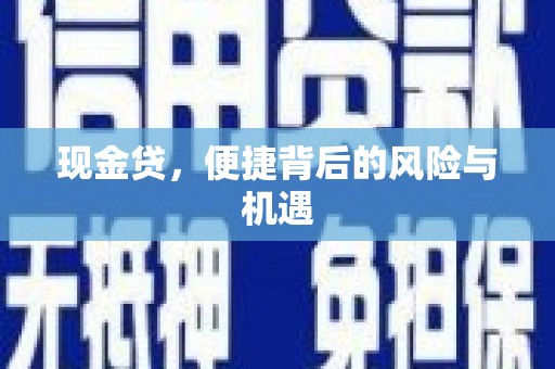 乐都现金贷，便捷背后的风险与机遇
