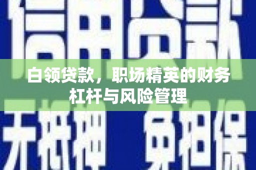 乐都白领贷款，职场精英的财务杠杆与风险管理