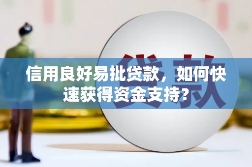 乐都信用良好易批贷款，如何快速获得资金支持？