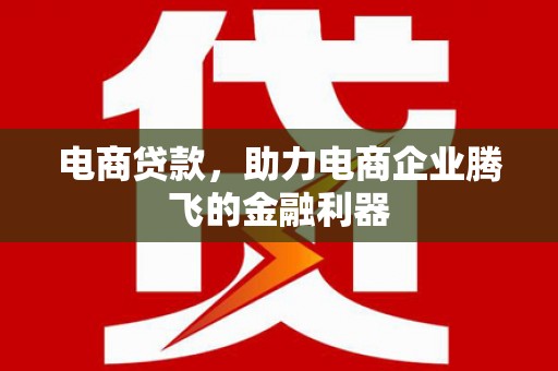 乐都电商贷款，助力电商企业腾飞的金融利器