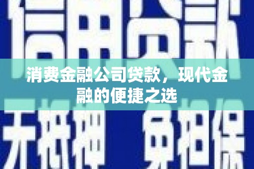 乐都消费金融公司贷款，现代金融的便捷之选