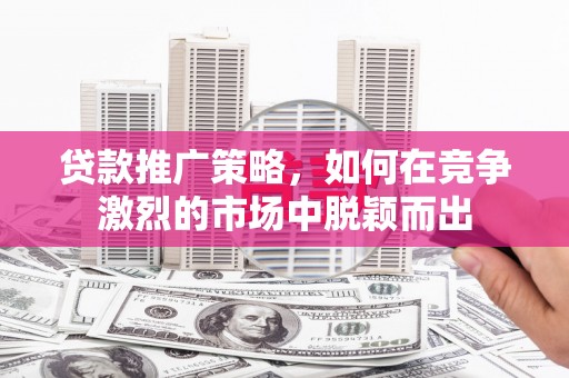 乐都贷款推广策略，如何在竞争激烈的市场中脱颖而出