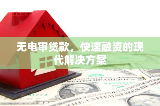 乐都无电审贷款，快速融资的现代解决方案