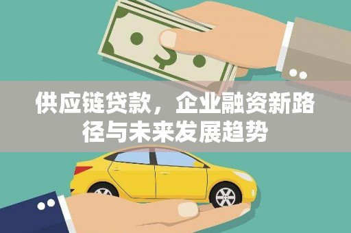 乐都供应链贷款，企业融资新路径与未来发展趋势