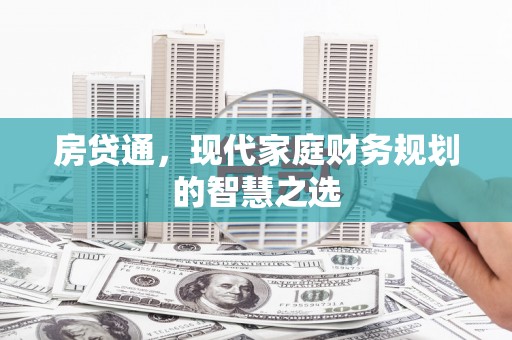 乐都房贷通，现代家庭财务规划的智慧之选
