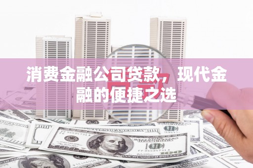 乐都消费金融公司贷款，现代金融的便捷之选