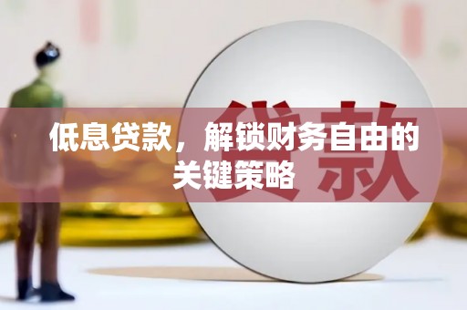 乐都低息贷款，解锁财务自由的关键策略