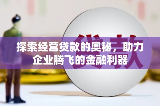 乐都探索经营贷款的奥秘，助力企业腾飞的金融利器