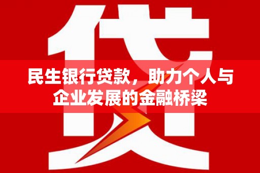 乐都民生银行贷款，助力个人与企业发展的金融桥梁
