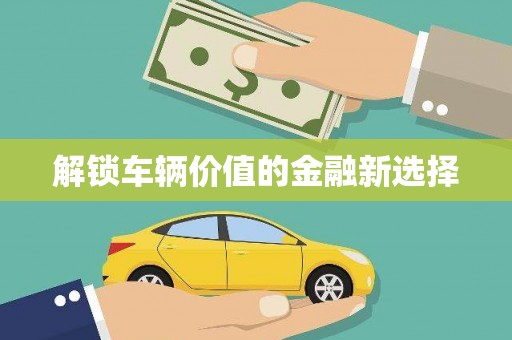 乐都解锁车辆价值的金融新选择