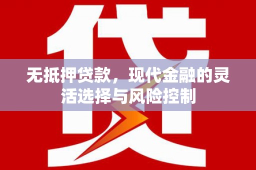 乐都无抵押贷款，现代金融的灵活选择与风险控制