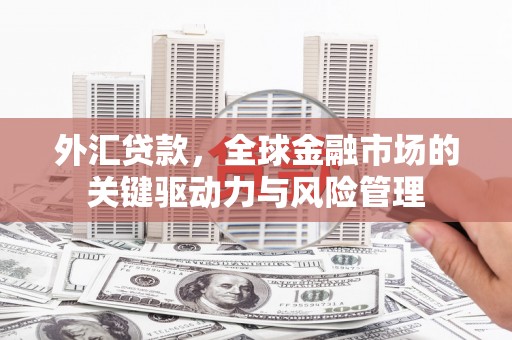 乐都外汇贷款，全球金融市场的关键驱动力与风险管理