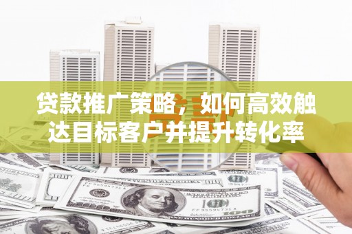 乐都贷款推广策略，如何高效触达目标客户并提升转化率