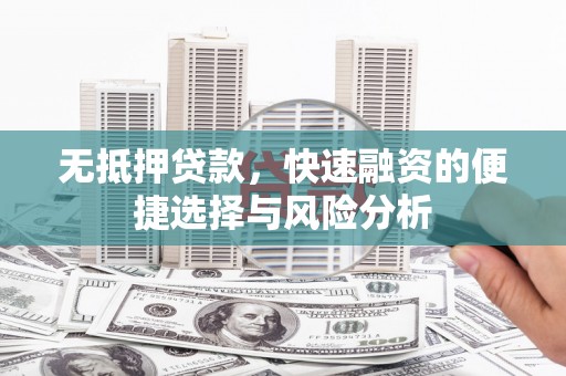 乐都无抵押贷款，快速融资的便捷选择与风险分析