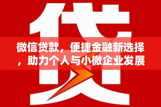 乐都微信贷款，便捷金融新选择，助力个人与小微企业发展
