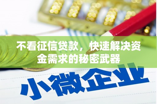 乐都不看征信贷款，快速解决资金需求的秘密武器