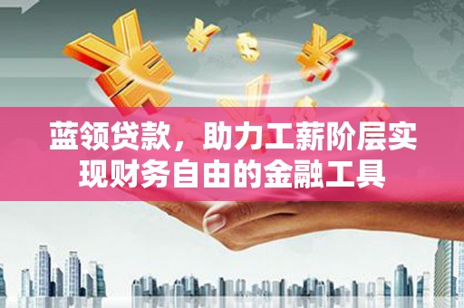 乐都蓝领贷款，助力工薪阶层实现财务自由的金融工具