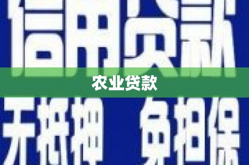 乐都农业贷款