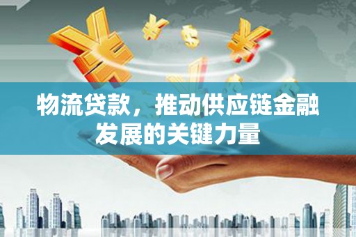 乐都物流贷款，推动供应链金融发展的关键力量