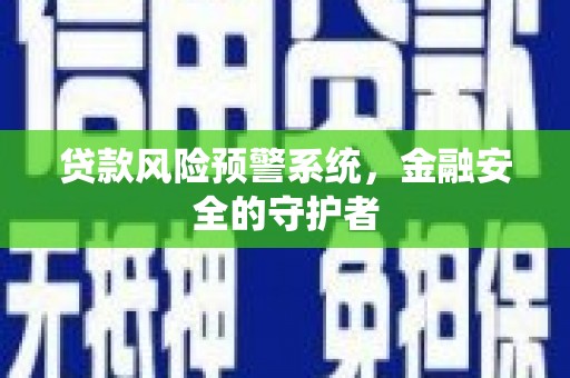 乐都贷款风险预警系统，金融安全的守护者