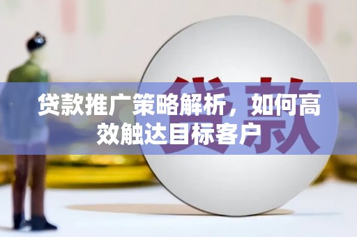 乐都贷款推广策略解析，如何高效触达目标客户