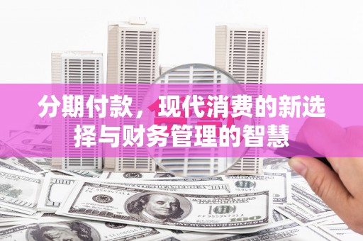 乐都分期付款，现代消费的新选择与财务管理的智慧