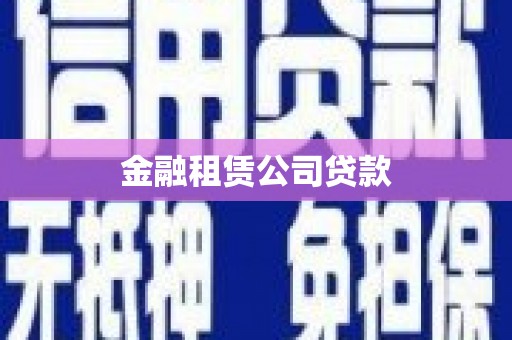 乐都金融租赁公司贷款