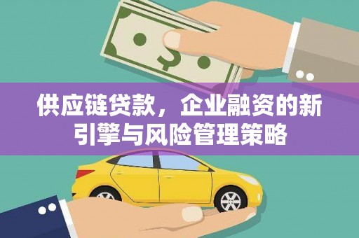 乐都供应链贷款，企业融资的新引擎与风险管理策略