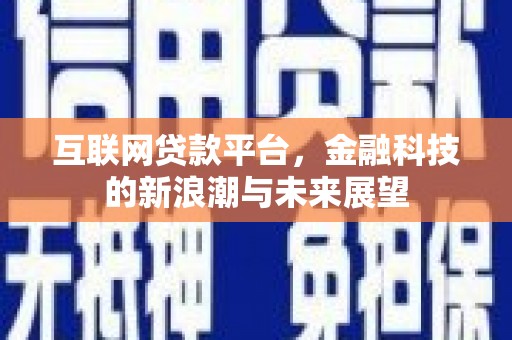 乐都互联网贷款平台，金融科技的新浪潮与未来展望
