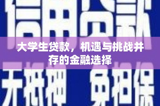 乐都大学生贷款，机遇与挑战并存的金融选择