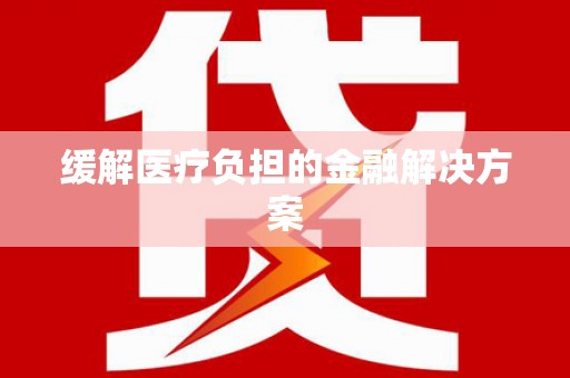乐都缓解医疗负担的金融解决方案