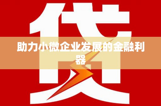 乐都助力小微企业发展的金融利器