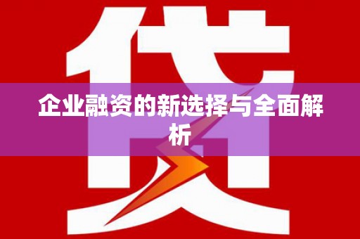 乐都企业融资的新选择与全面解析