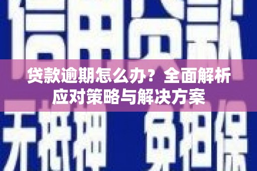 乐都贷款逾期怎么办？全面解析应对策略与解决方案
