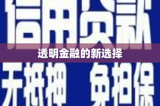 乐都透明金融的新选择