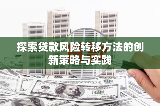 乐都探索贷款风险转移方法的创新策略与实践